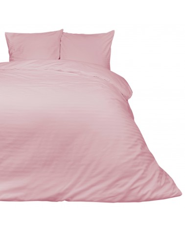 Pościel satyna bawełniana 160x200 + 2x70x80 CIZGILI pink