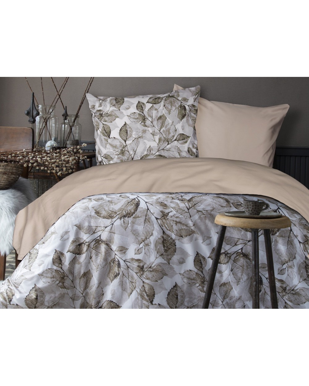 Pościel satyna bawełniana 160x200 + 2x70x80 Pomeo Luxury