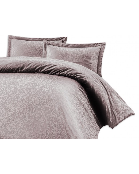 Pościel satyna żakardowa 200x220 + 2x70x80 Sal Light Lila Luxury Premium