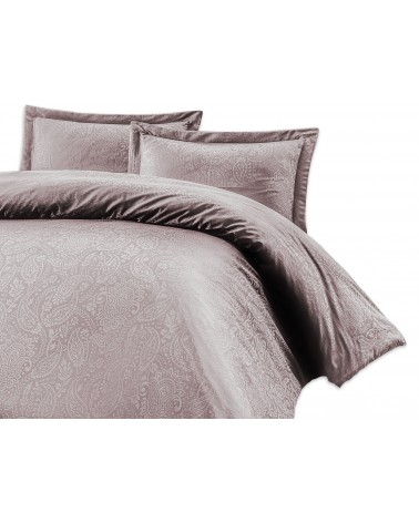 Pościel satyna żakardowa 200x220 + 2x70x80 Sal Light Lila Luxury Premium