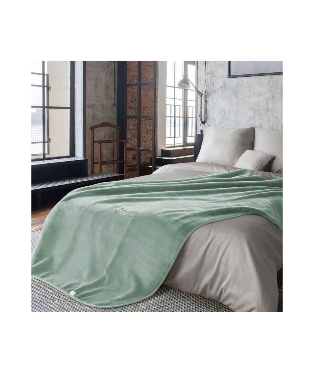 Koc pluszowy PIERRE CARDIN Clara 160x240 jasny zielony