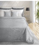 Koc pluszowy PIERRE CARDIN Clara 220x240 srebrny