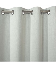 Zasłona zaciemniająca blackout Rossie 135x250 srebrna z przelotkami