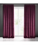 Zasłona welwetowa Villa 140x270 bordowa