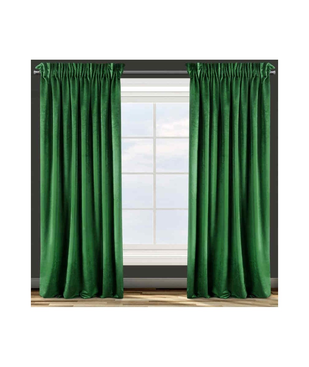 Zasłona welwetowa Taylor 140x270 zielona
