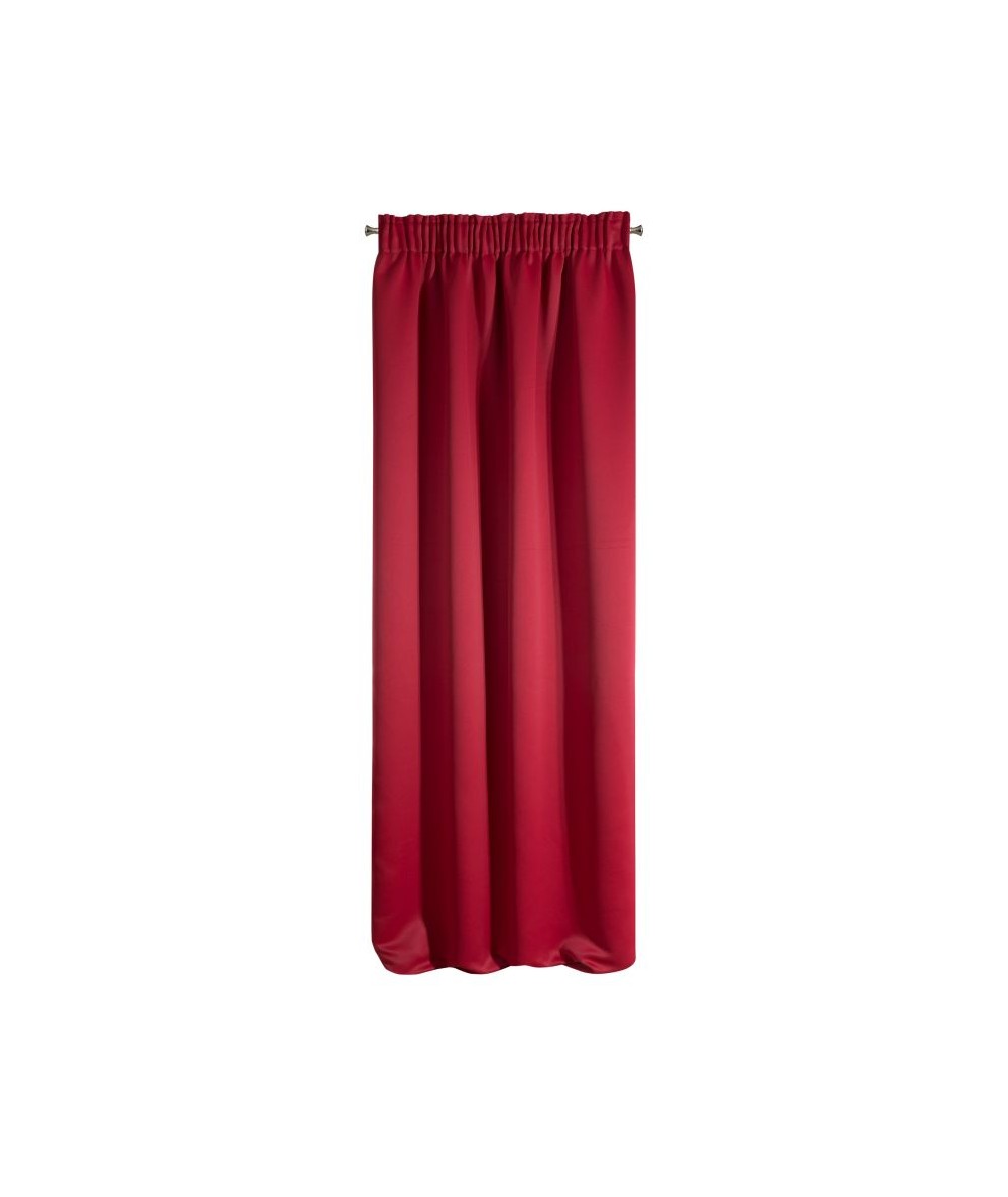 Zasłona zaciemniająca blackout Parisa 135x270 czerwona