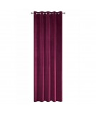 Zasłona welwetowa Villa 140x250 bordo z przelotkami