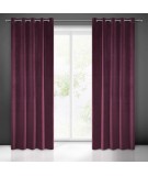 Zasłona welwetowa Villa 140x250 bordo z przelotkami