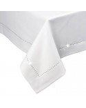 Polski obrus plamoodporny Glamour 140x320 z dżetami szary