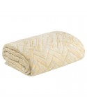 Narzuta velvet 170x210 Agata 1 kremowa/złota