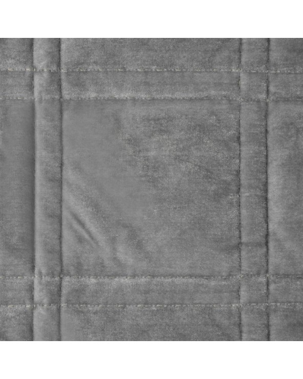 Narzuta velvet 170x210 Kristin 2 srebrna