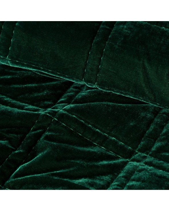 Narzuta velvet 220x240 Kristin 2 ciemnozielona Eurofirany Narzuta velvet 220x240 Kristin 2 ciemnozielona