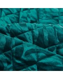 Narzuta velvet 220x240 Kristin 3 turkusowa
