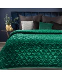 Narzuta velvet 230x260 Kristin 3 ciemnozielona