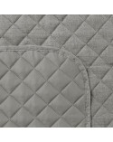 Narzuta mikrofibra 220x240 Len 1 stalowa