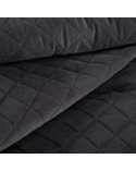 Narzuta velvet 170x210 Milo czarna
