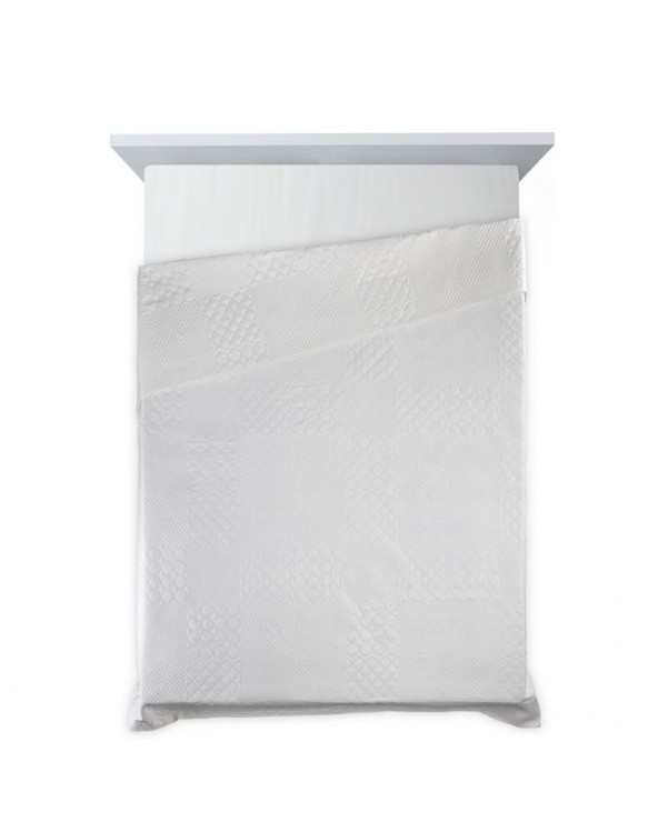 Narzuta mikrofibra 220x240 Boni 5 biała