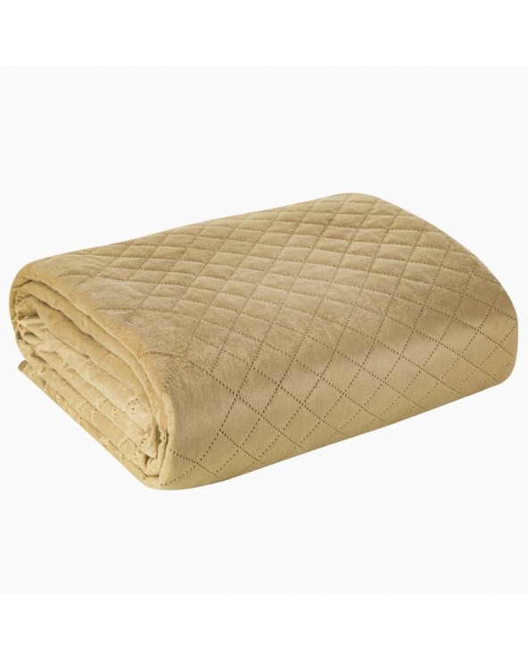 Narzuta velvet 200x220 Luiz 3 beżowa Eurofirany Narzuta velvet 200x220 Luiz 3 beżowa