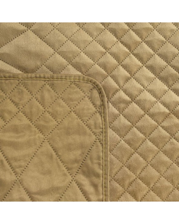 Narzuta velvet 200x220 Luiz 3 beżowa Eurofirany Narzuta velvet 200x220 Luiz 3 beżowa