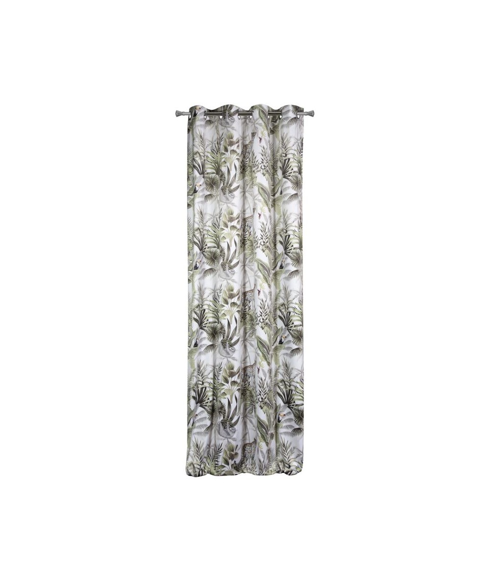 Zasłona welwetowa Jungle 140x250 z przelotkami