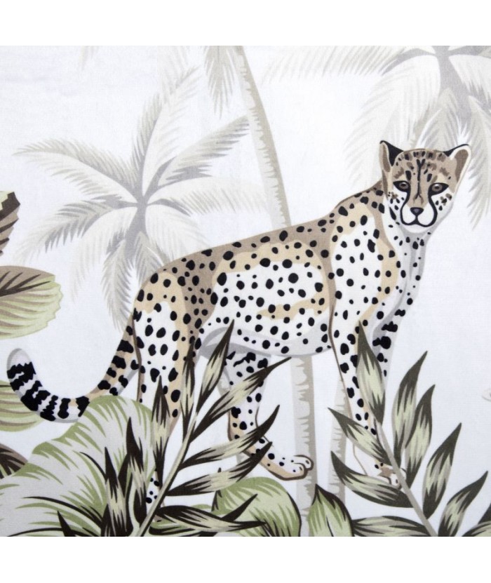 Zasłona welwetowa Jungle 140x250 z przelotkami