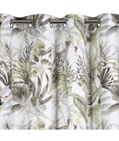 Zasłona welwetowa Jungle 140x250 z przelotkami