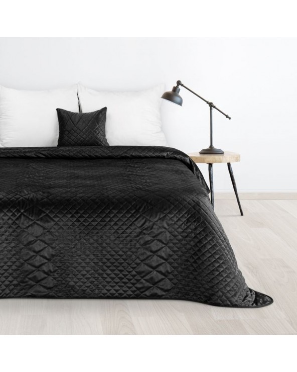 Narzuta velvet 220x240 Luiz 3 czarna