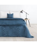 Narzuta velvet 170x210 Luiz 3 granatowa