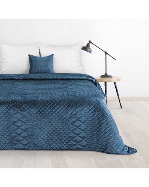 Narzuta velvet 170x210 Luiz 3 granatowa
