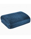Narzuta velvet 170x210 Luiz 3 granatowa