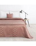 Narzuta velvet 220x240 Luiz 3 różowa
