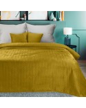 Narzuta velvet 200x220 Luiz 4 musztardowa