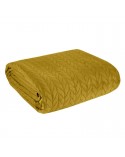 Narzuta velvet 200x220 Luiz 4 musztardowa