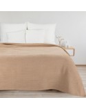 Koc bawełna 200x220 Amber beżowy 