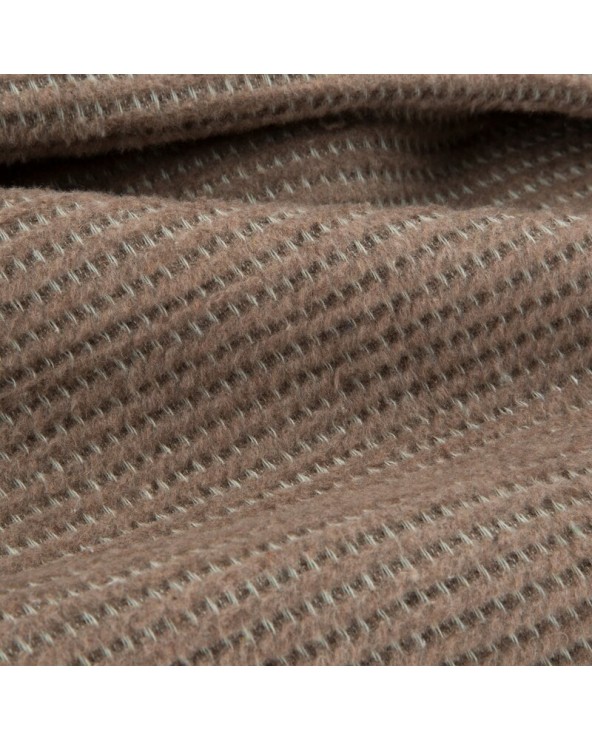 Koc bawełna 150x200 Amber ciemnobeżowy Eurofirany Koc bawełna 150x200 Amber ciemnobeżowy