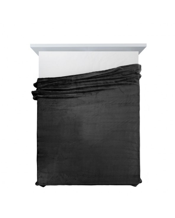 Koc pluszowy 170x210 Cindy 5 czarny