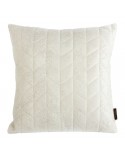 Poszewka velvet 45x45 Agata kremowa/złota