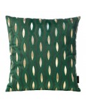 Poszewka velvet 45x45 Blink 5B ciemnozielona/złota 