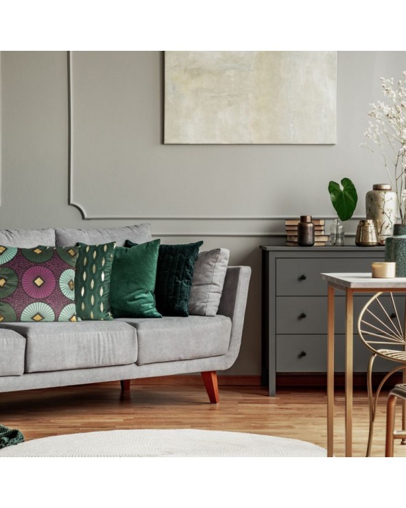 Poszewka velvet 45x45 Blink 5D granatowa/złota