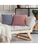 Poszewka płócienna 45x45 Boho 6 bordowa