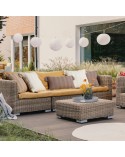 Poszewka płócienna 45x45 Boho 8 kremowa