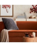 Poszewka velvet 45x45 Cora grafitowa