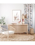 Poszewka płócienna 45x45 Daisy stalowa 