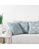 Poszewka płócienna 45x45 Flore 3 miętowa