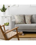 Poszewka płócienna 45x45 Flore 5 jasnozielona 