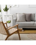 Poszewka boho 40x40 Lidia srebrna
