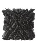Poszewka z falbanami 45x45 Mirena czarna