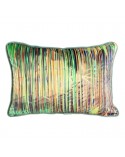 Poduszka velvet 45x30 neon zielona/żółta