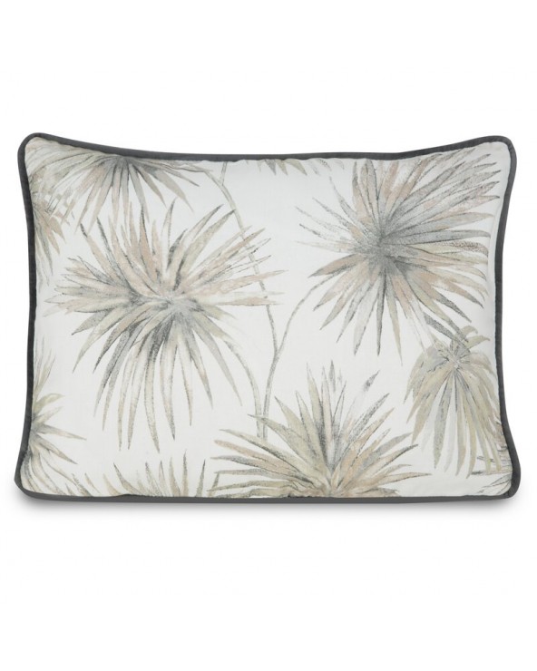Poduszka bawełna 45x30 Palm kremowa/popielata Eurofirany Poduszka bawełna 45x30 Palm kremowa/popielata