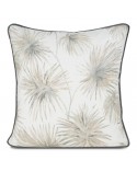 Poszewka bawełna 45x45 Palm kremowa/popielata 